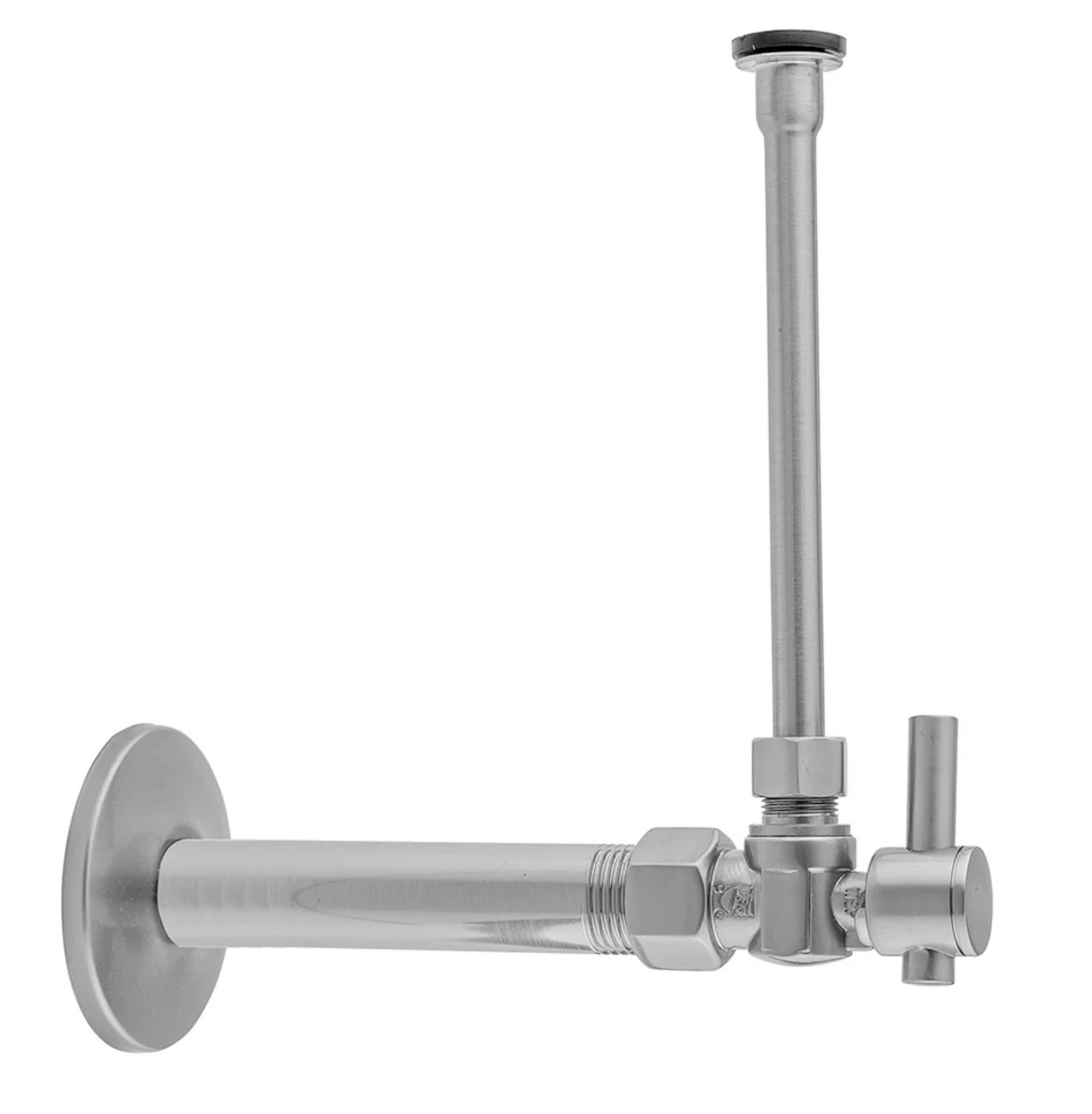 Jaclo 616-72 Quarter Turn Angle Pattern 1/2" Ips X 3/8" O.D. Toilet Supply Kit With Standard Cross Handle, 20" Supply Tube, Escutcheon - Caramel Bronze