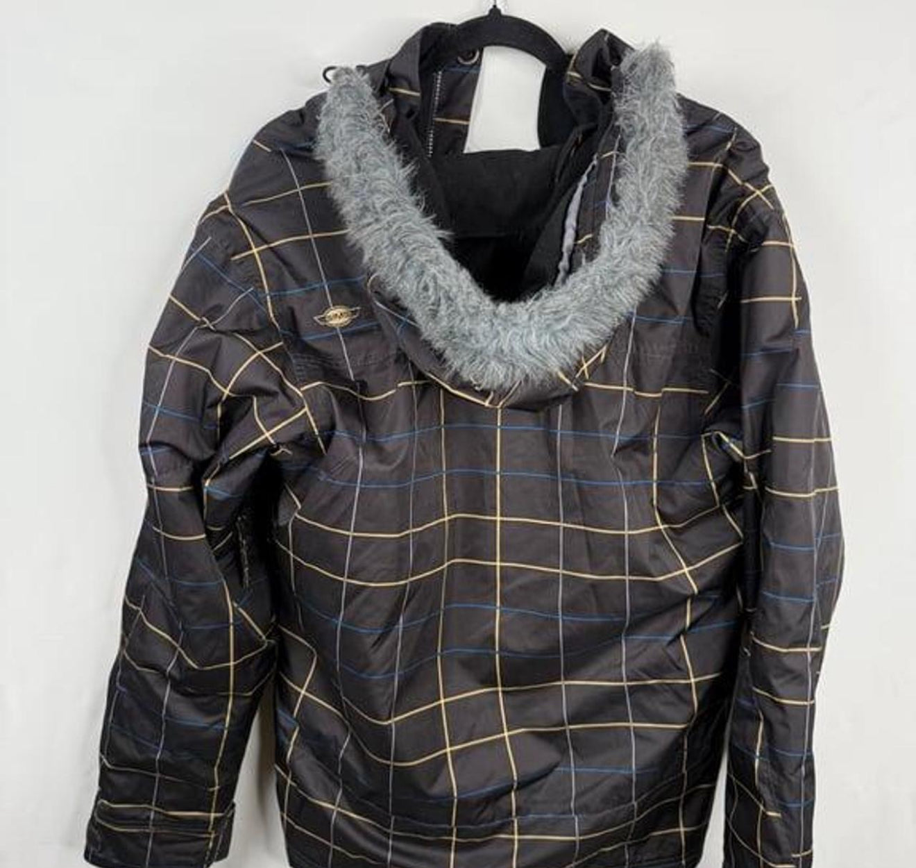 SIMS Men's Snowboarding Jacket - Hood w/ Faux-Fur Lining - Zippered - Size Small