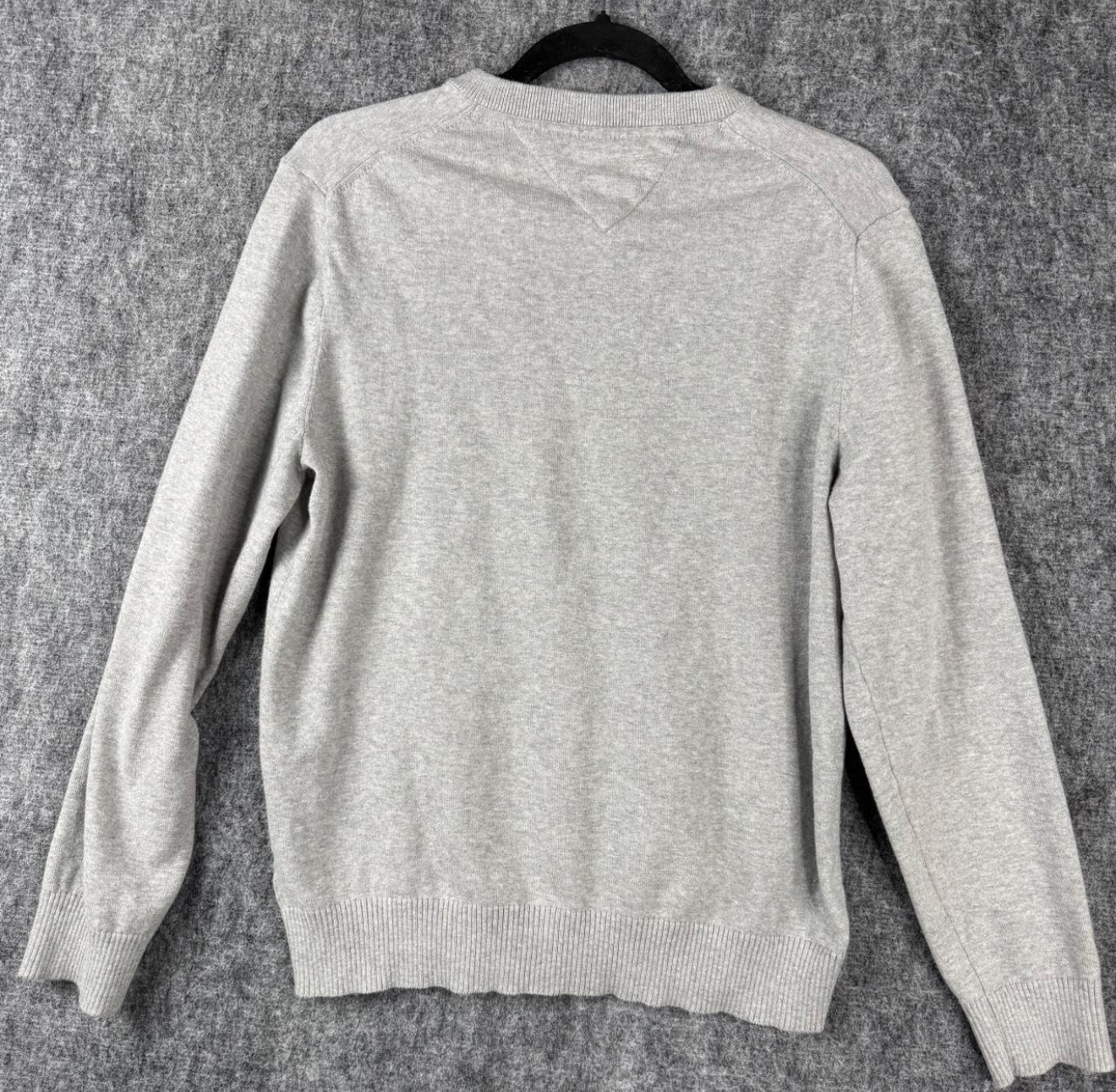 Tommy Hilfiger Men’s V-Neck Sweater - Gray, Size L