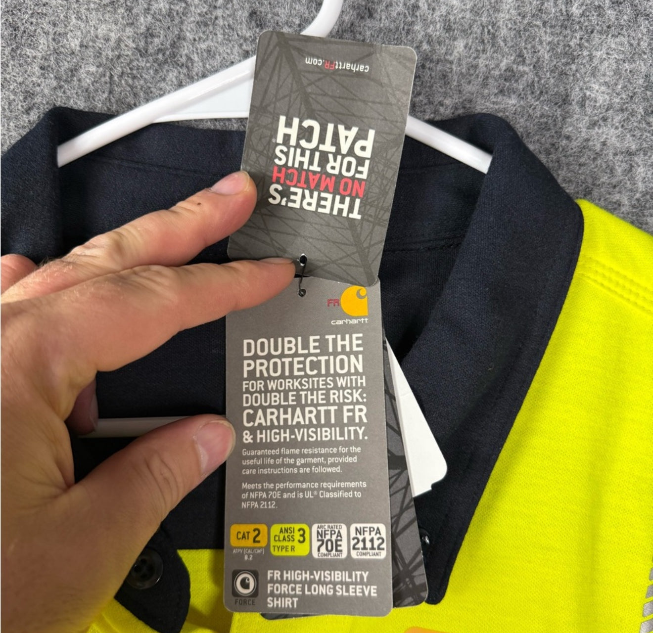 Carhartt Yellow and Black Lightweight Safety Jacket Size XXL