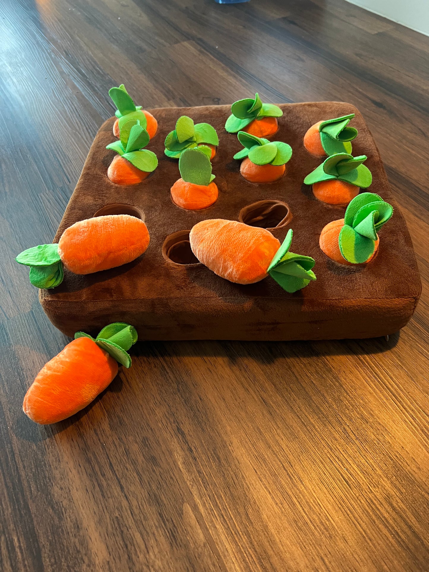 Interactive Dog Toys. Carrot Snuffle Mat for Dogs Plush Puzzle Toys 2 in 1