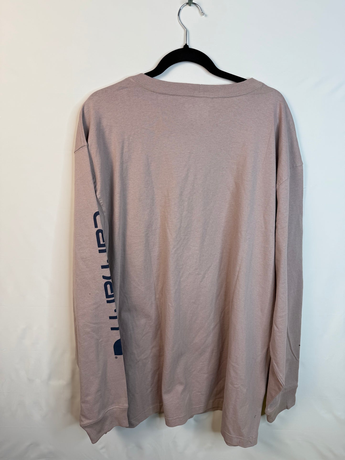 Carhartt Loose Fit Heavyweight Long-Sleeve Logo Sleeve Graphic T-Shirt (Size XXL)