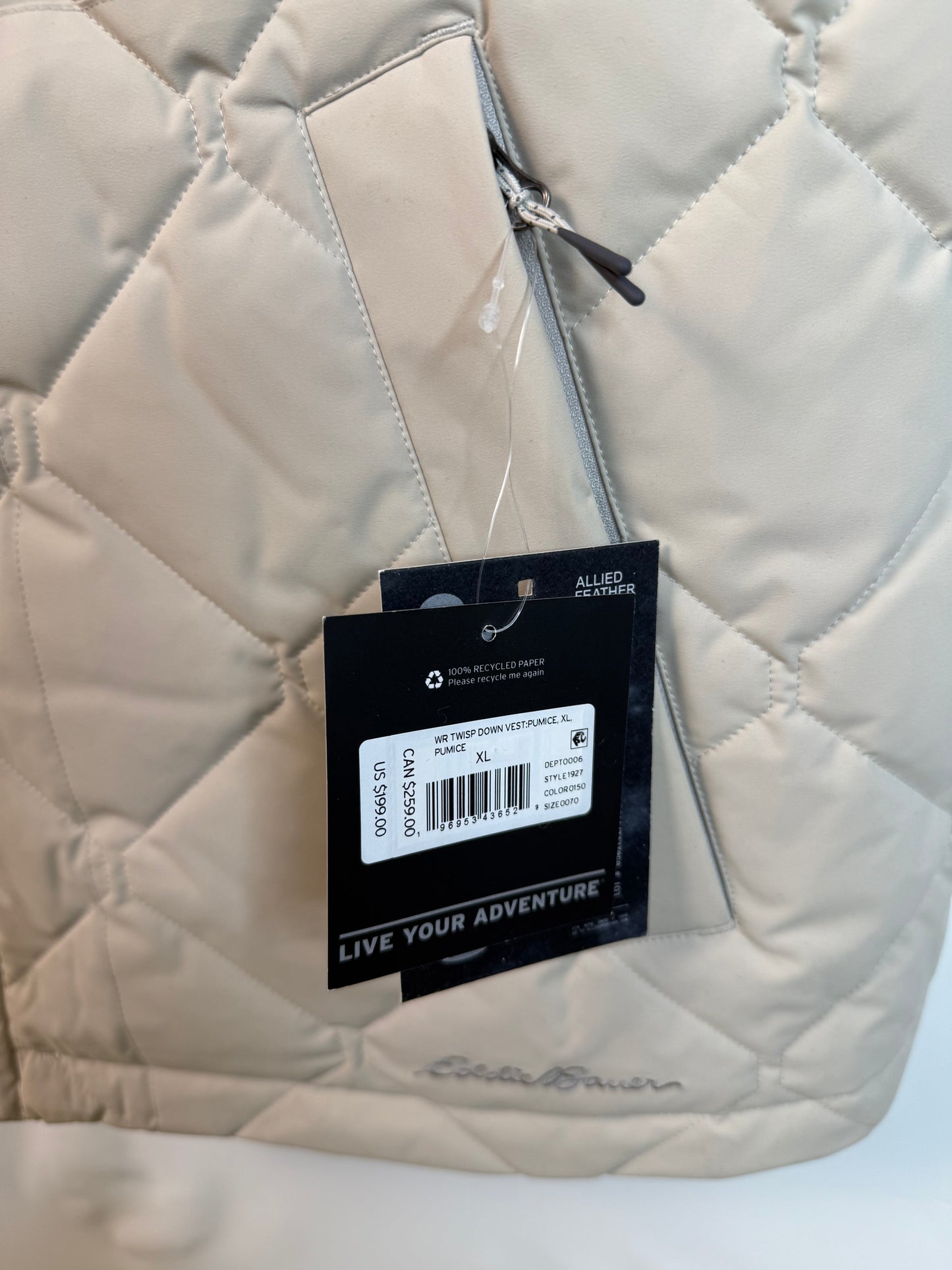 Eddie Bauer Women's Twisp Down Vest (Size XL)