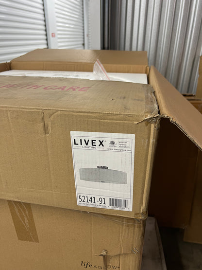 Livex Lighting 52141-91 - Meridian 5-Light Semi-Flush Mount