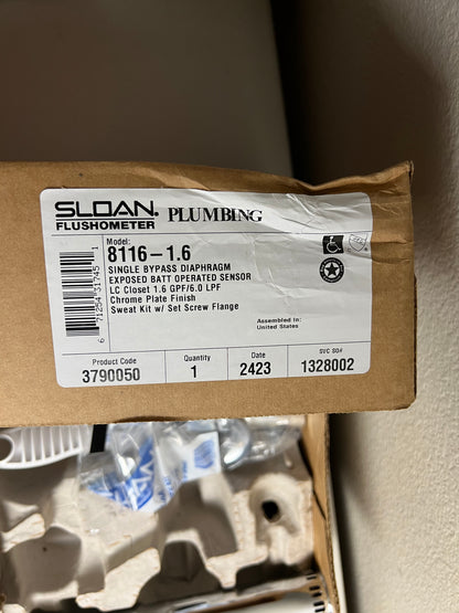 Sloan 8116-1.6 Dfb Flush Valve