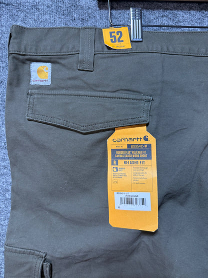 Carhartt Rugged Flex Relaxed Fit Cargo Work Shorts - Mens Size 52 - New