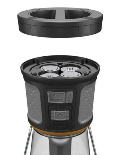 Duracell 2000 Lumens Tri-Power Rechargable Lantern Solar Power Built-In Battery