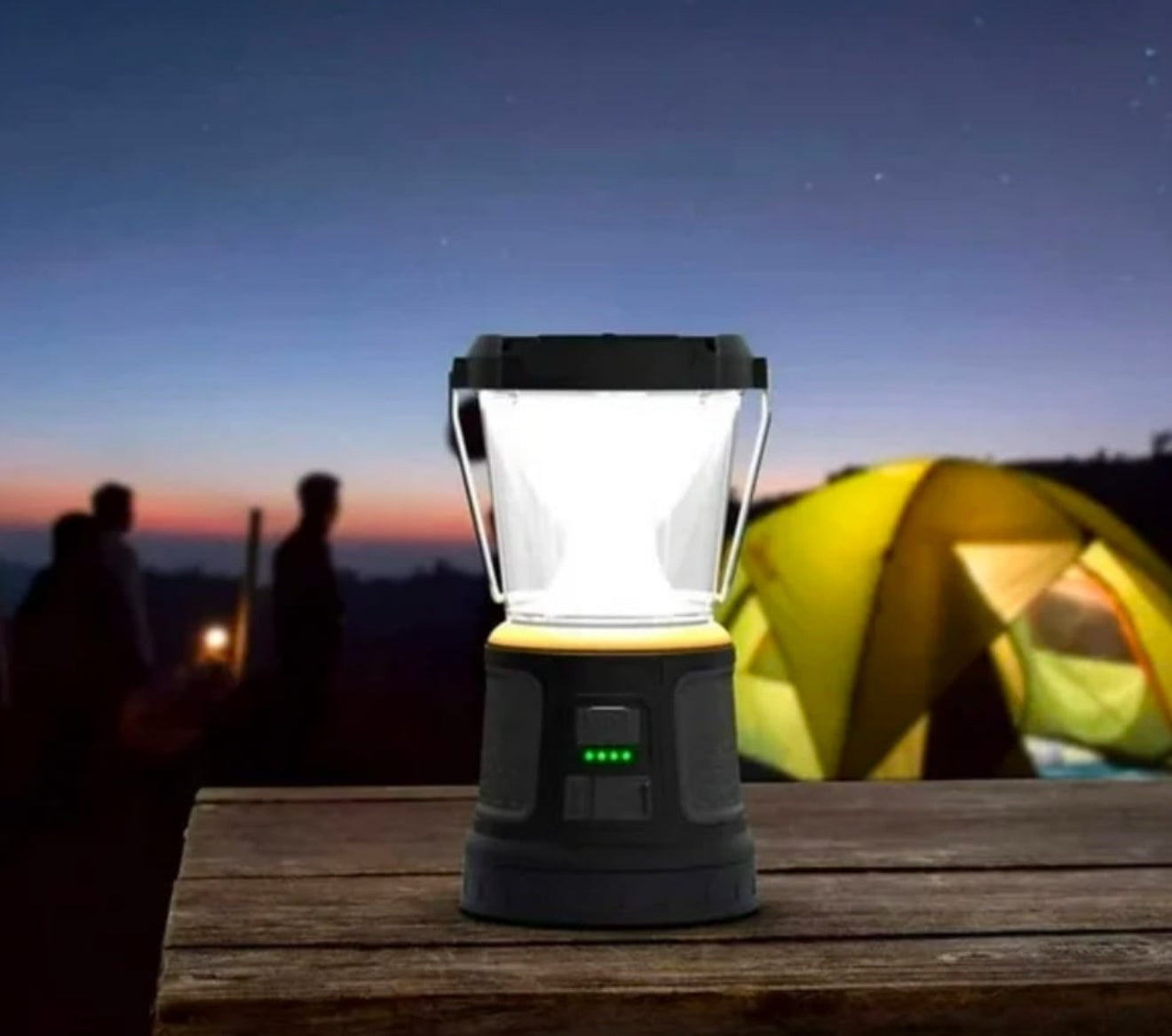 Duracell 2000 Lumens Tri-Power Rechargable Lantern Solar Power Built-In Battery