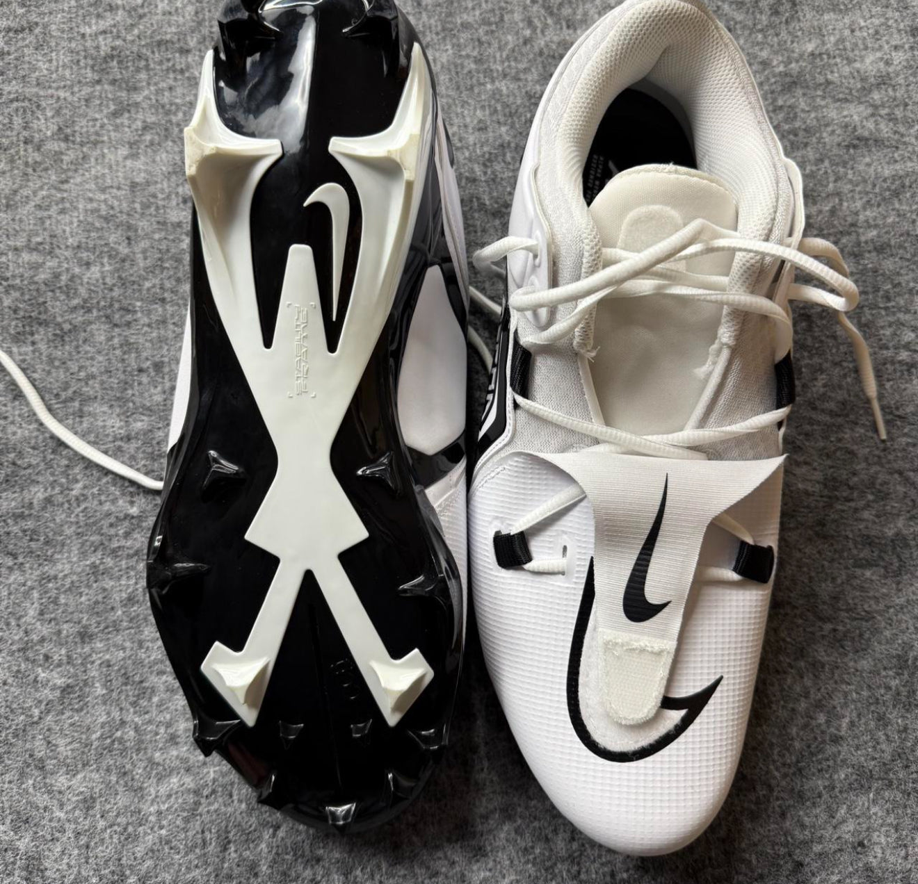 New Men's Nike Alpha Menace Pro 3 Football Cleats White FB6834-100. Size 16