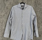 BOSS Men’s Sharp Fit Dress Shirt 15.5 32/33 Blue Check Pattern. Size M