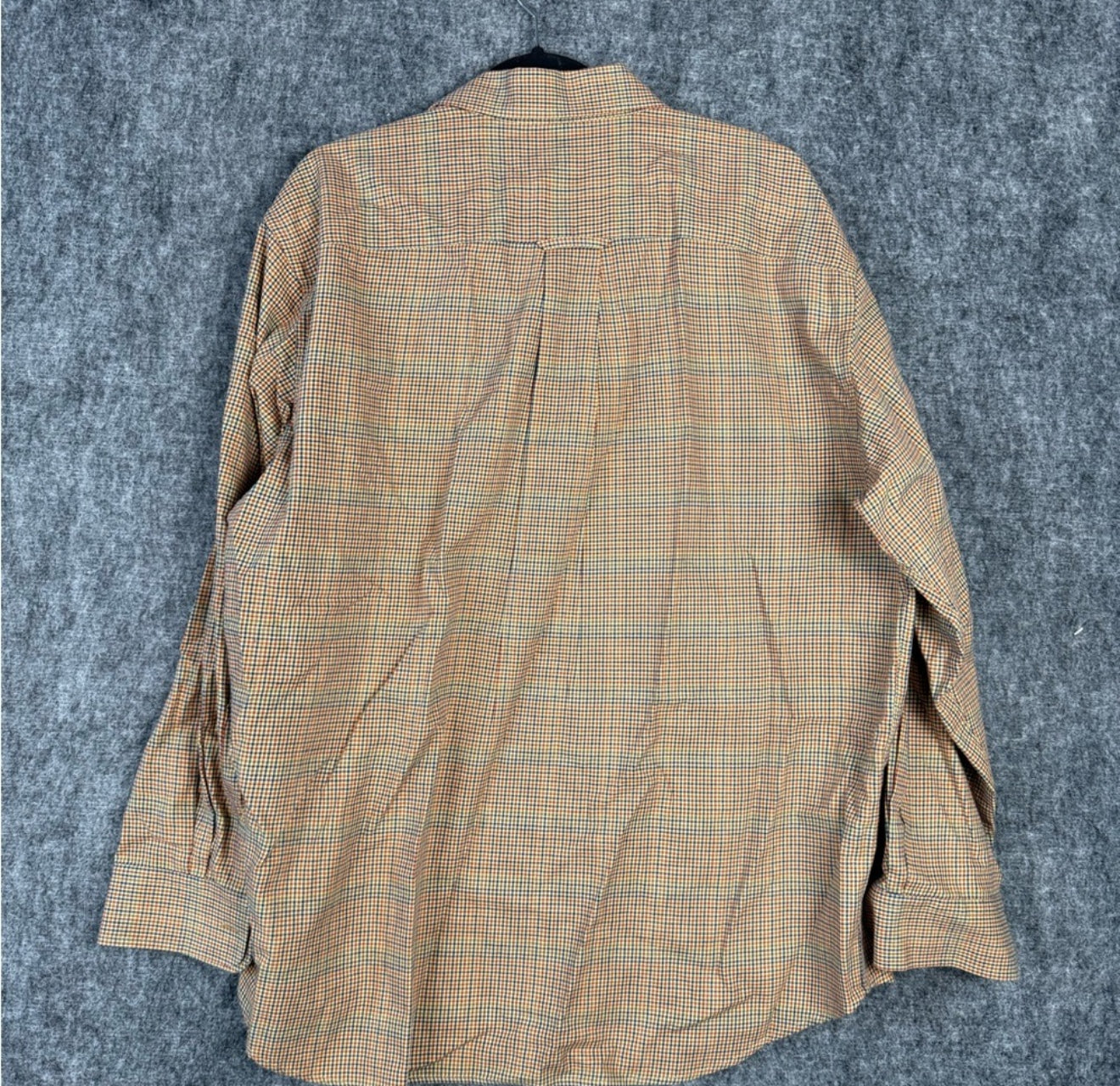 PreLoved Orvis men’s long sleeve plaid shirt, XL, cotton & merino wool blend.