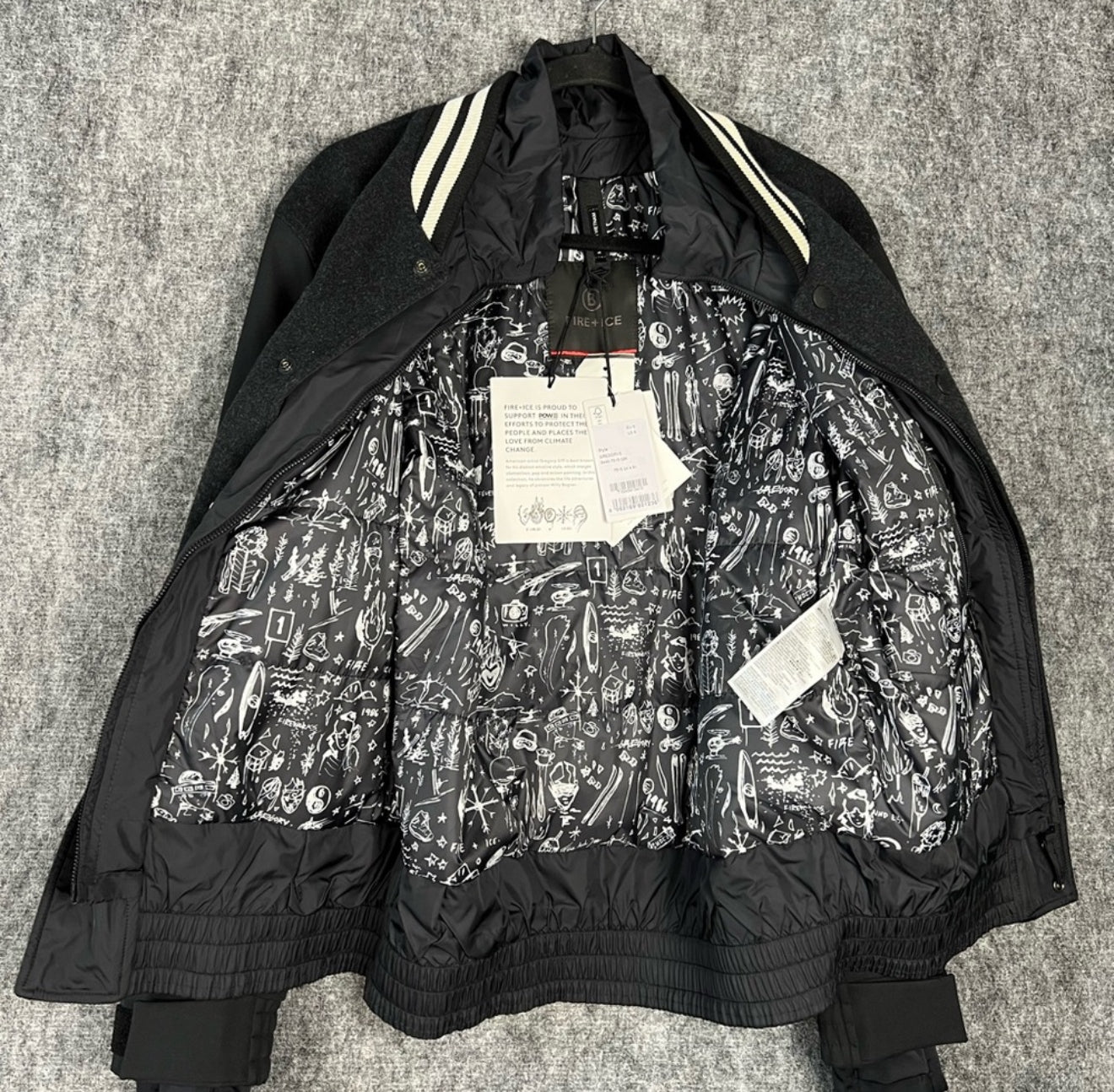 New Bogner Fire + Ice Bomber Jacket Men’s Size S