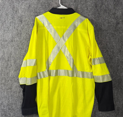 Carhartt Yellow and Black Lightweight Safety Jacket Size XXL