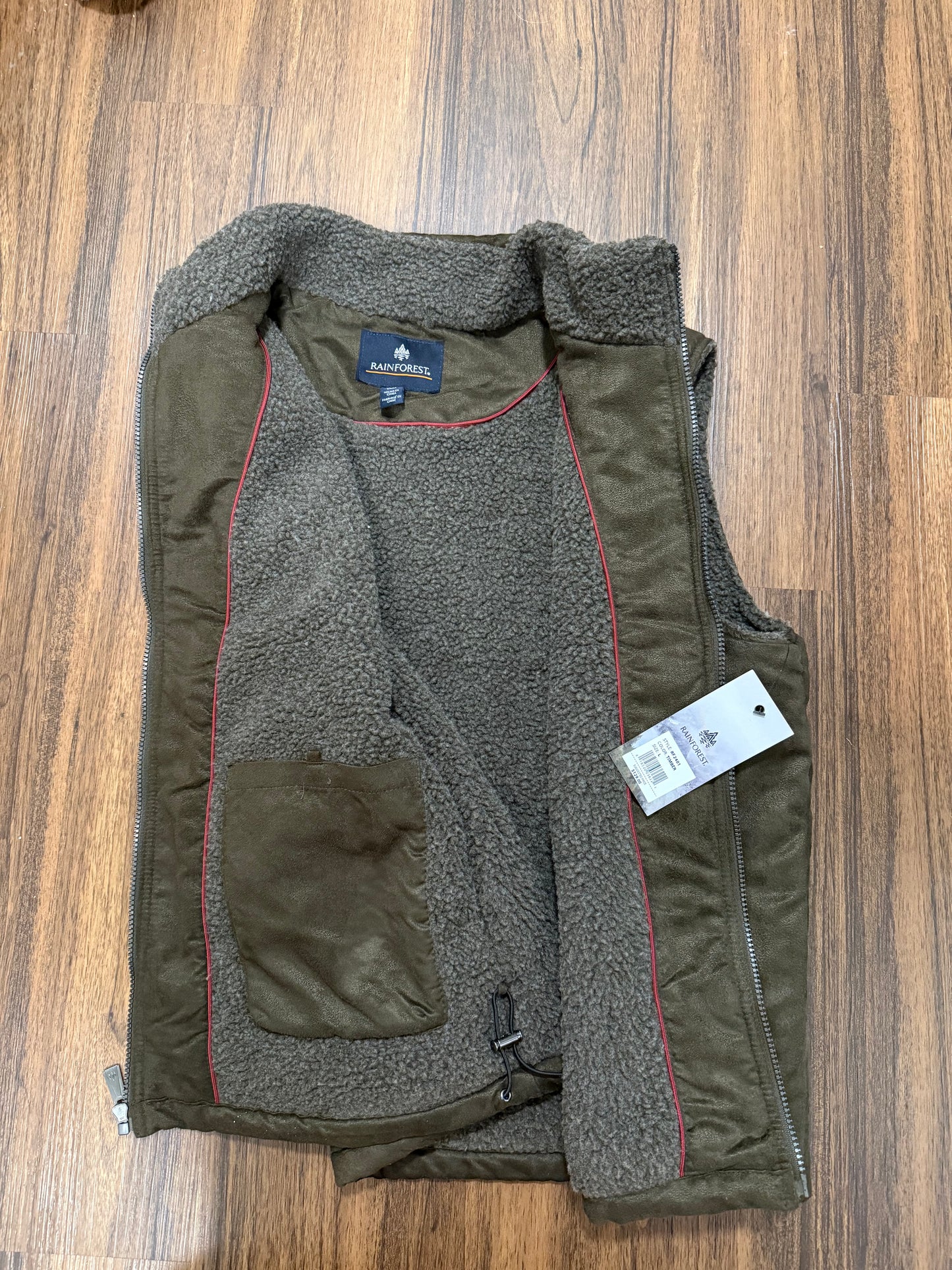 Rainforest Micro Suede Sherpa Lined Vest
